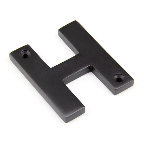 From The Anvil - Aged Bronze Letter H | Sku. 92030H | Trade Door Handles.