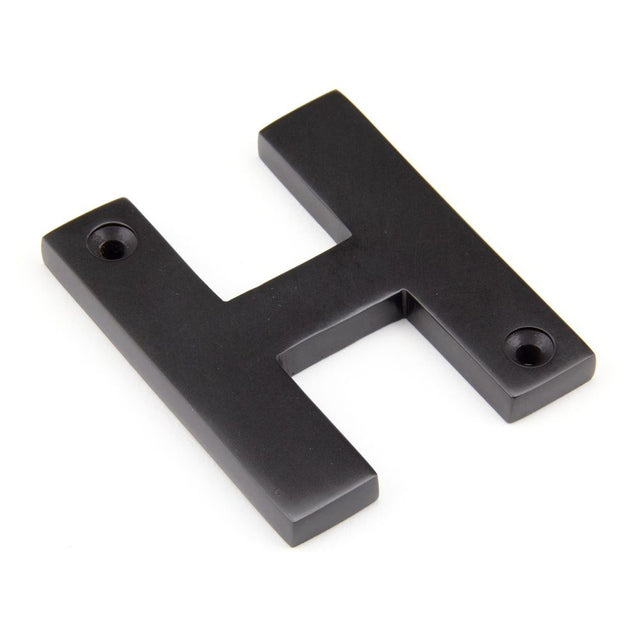 From The Anvil - Aged Bronze Letter H | Sku. 92030H | Trade Door Handles.