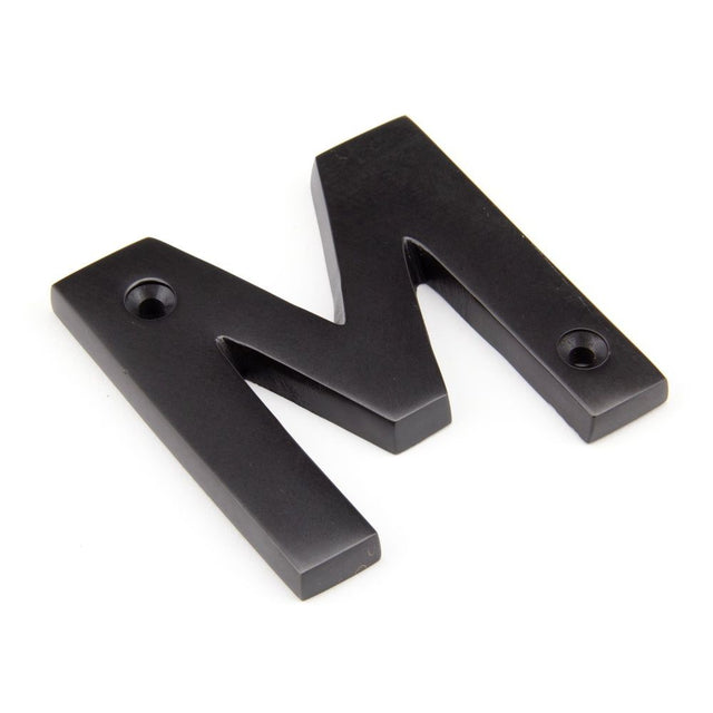 From The Anvil - Aged Bronze Letter M | Sku. 92030M | Trade Door Handles.
