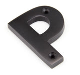 From The Anvil - Aged Bronze Letter P | Sku. 92030P | Trade Door Handles.