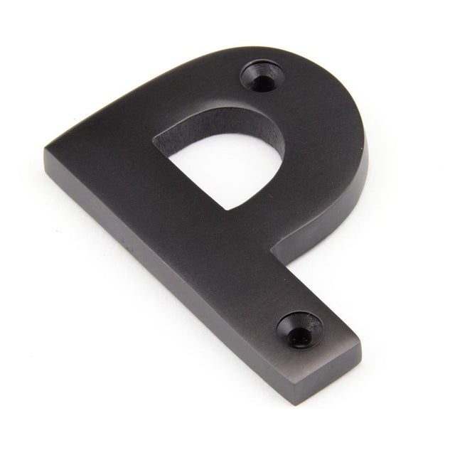 From The Anvil - Aged Bronze Letter P | Sku. 92030P | Trade Door Handles.