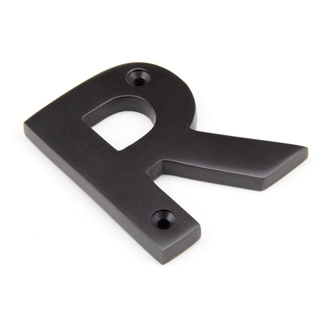 From The Anvil - Aged Bronze Letter R | Sku. 92030R | Trade Door Handles.