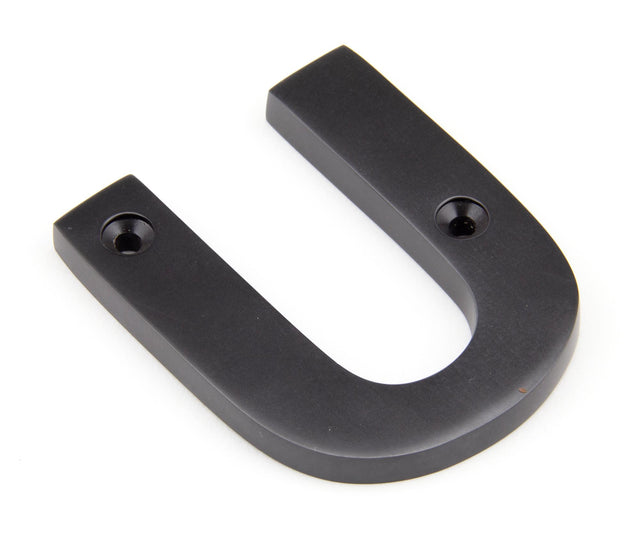 From The Anvil - Aged Bronze Letter U | Sku. 92030U | Trade Door Handles.