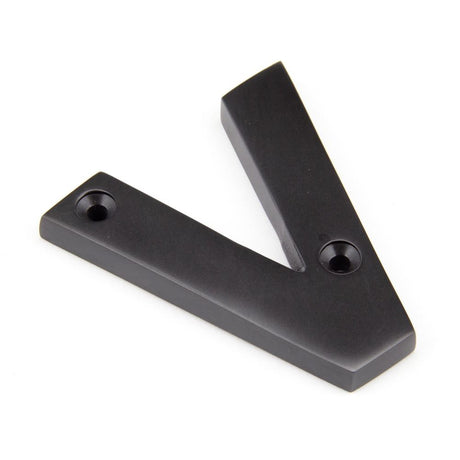 From The Anvil - Aged Bronze Letter V | Sku. 92030V | Trade Door Handles.