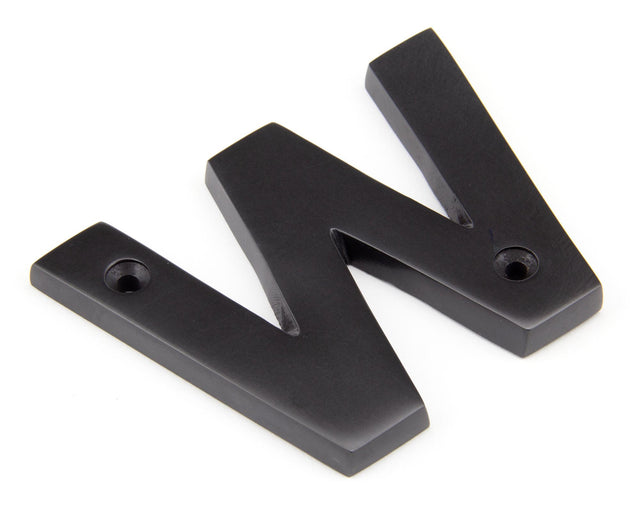 From The Anvil - Aged Bronze Letter W | Sku. 92030W | Trade Door Handles.