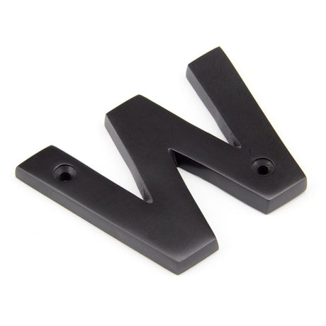 From The Anvil - Aged Bronze Letter W | Sku. 92030W | Trade Door Handles.