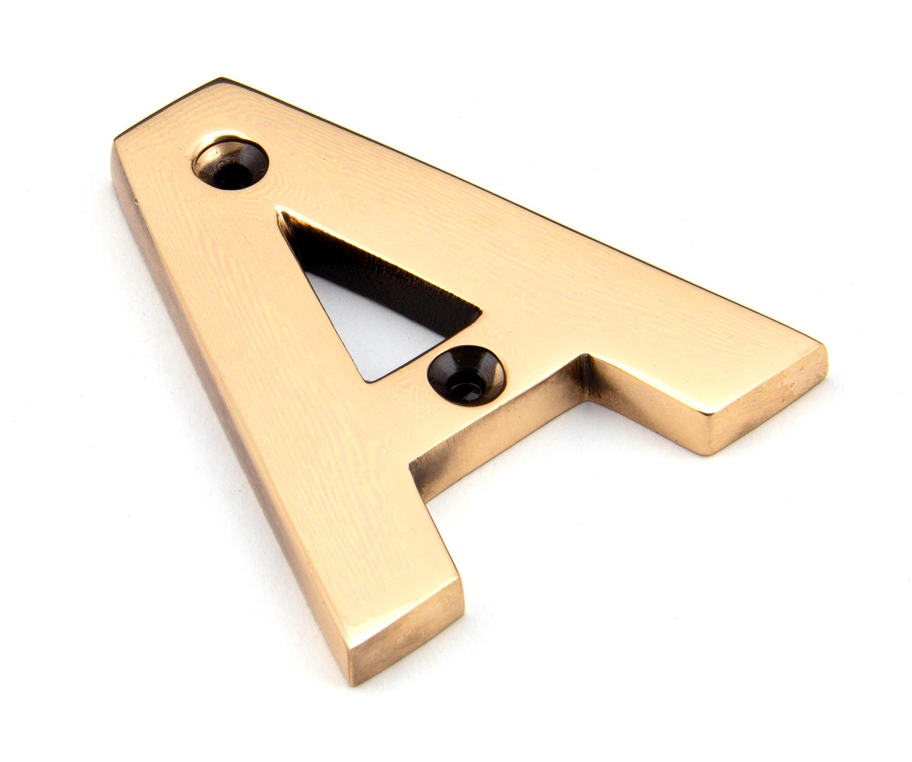 From The Anvil - Polished Bronze Letter A | Sku. 92031A | Trade Door Handles.