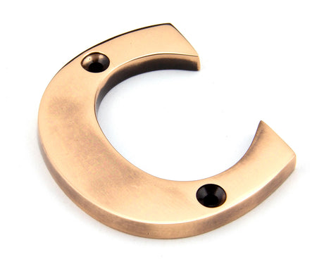 From The Anvil - Polished Bronze Letter C | Sku. 92031C | Trade Door Handles.