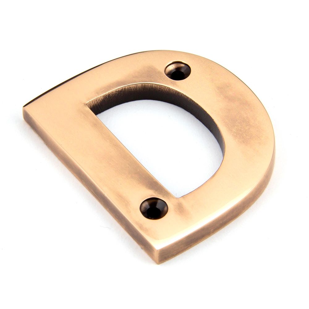 From The Anvil - Polished Bronze Letter D | Sku. 92031D | Trade Door Handles.
