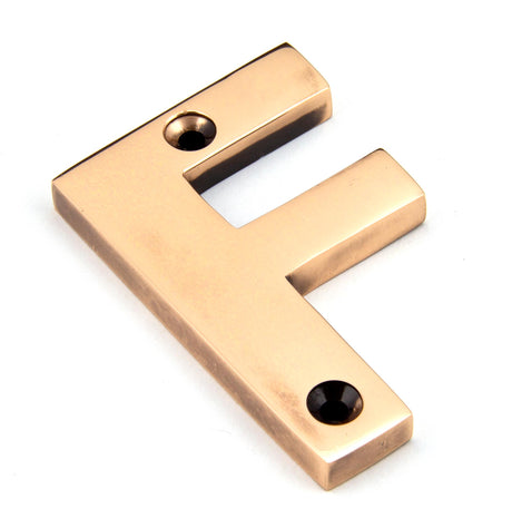 From The Anvil - Polished Bronze Letter F | Sku. 92031F | Trade Door Handles.