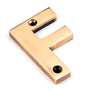 From The Anvil - Polished Bronze Letter F | Sku. 92031F | Trade Door Handles.