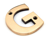 From The Anvil - Polished Bronze Letter G | Sku. 92031G | Trade Door Handles.