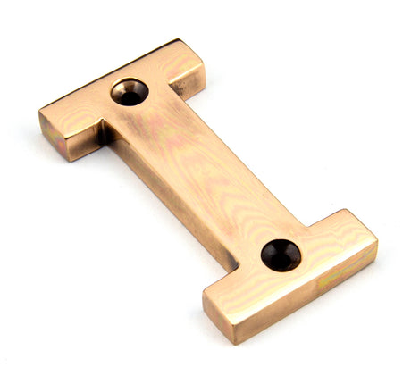 From The Anvil - Polished Bronze Letter I | Sku. 92031I | Trade Door Handles.