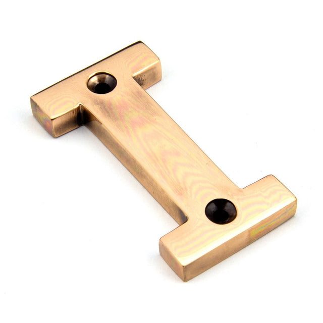 From The Anvil - Polished Bronze Letter I | Sku. 92031I | Trade Door Handles.