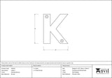 From The Anvil - Polished Bronze Letter K | Sku. 92031K | Trade Door Handles.