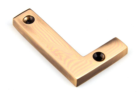 From The Anvil - Polished Bronze Letter L | Sku. 92031L | Trade Door Handles.