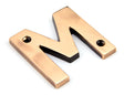 From The Anvil - Polished Bronze Letter M | Sku. 92031M | Trade Door Handles.