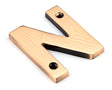 From The Anvil - Polished Bronze Letter N | Sku. 92031N | Trade Door Handles.