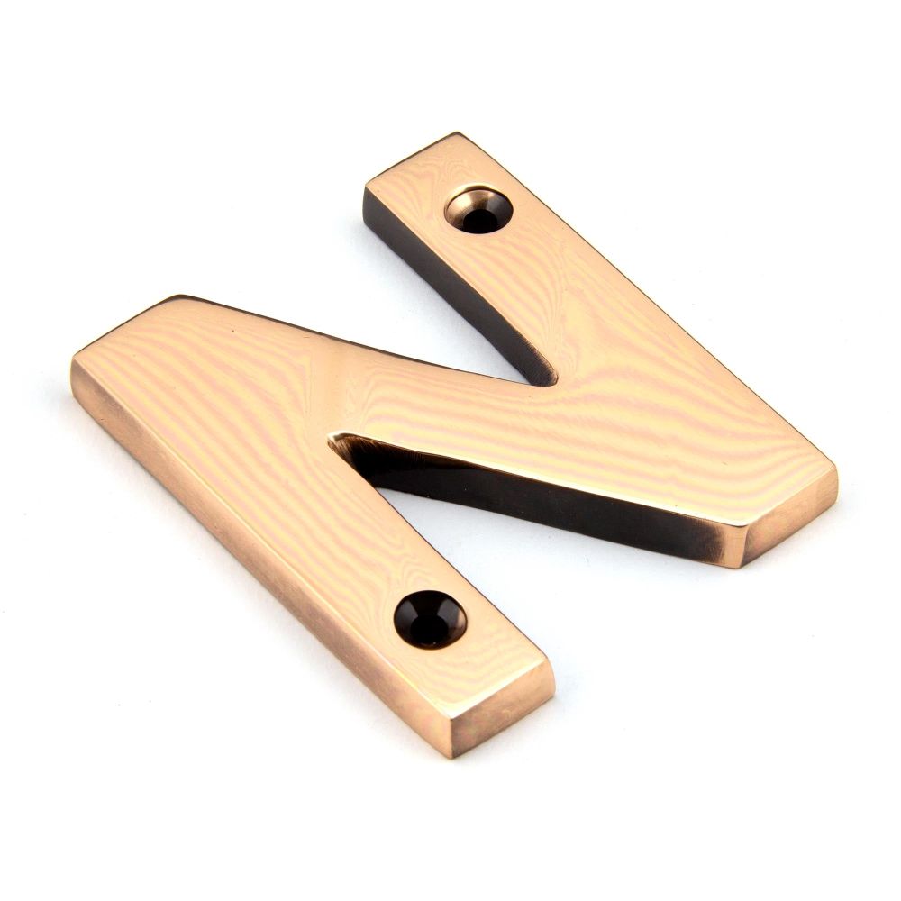 From The Anvil - Polished Bronze Letter N | Sku. 92031N | Trade Door Handles.
