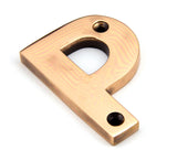 From The Anvil - Polished Bronze Letter P | Sku. 92031P | Trade Door Handles.