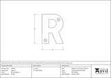 From The Anvil - Polished Bronze Letter R | Sku. 92031R | Trade Door Handles.