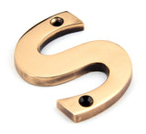 From The Anvil - Polished Bronze Letter S | Sku. 92031S | Trade Door Handles.
