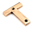From The Anvil - Polished Bronze Letter T | Sku. 92031T | Trade Door Handles.
