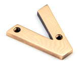 From The Anvil - Polished Bronze Letter V | Sku. 92031V | Trade Door Handles.