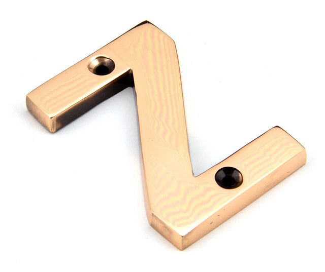 From The Anvil - Polished Bronze Letter Z | Sku. 92031Z | Trade Door Handles.