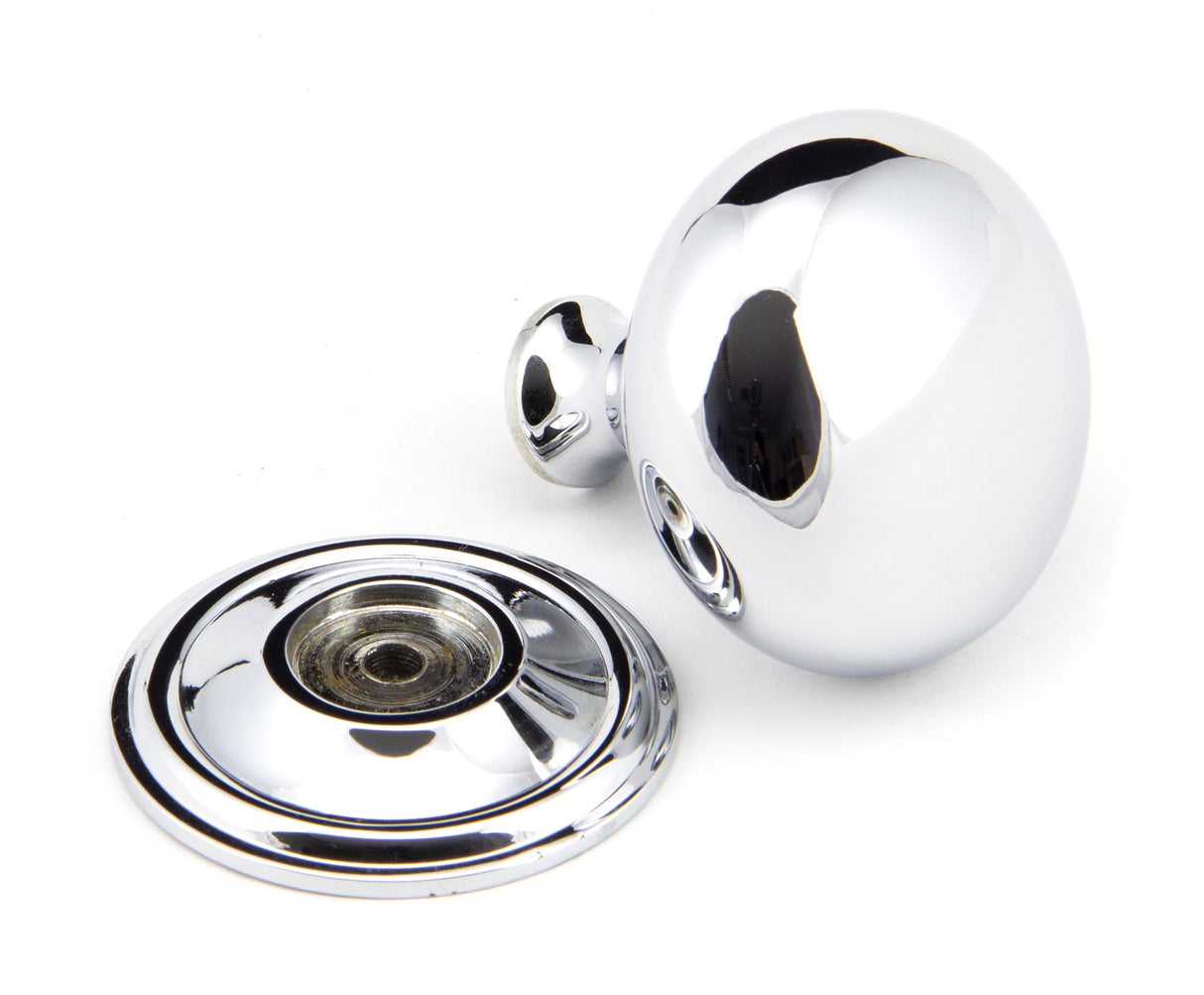 From The Anvil - Polished Chrome Mushroom Cabinet Knob 38mm | Sku. 92031 | Trade Door Handles.