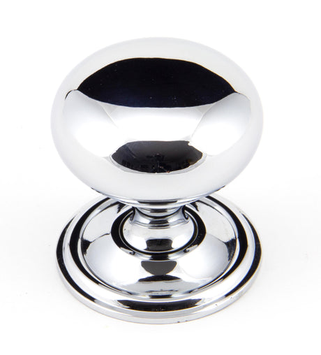 From The Anvil - Polished Chrome Mushroom Cabinet Knob 38mm | Sku. 92031 | Trade Door Handles.