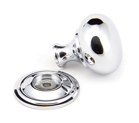 From The Anvil - Polished Chrome Mushroom Cabinet Knob 32mm | Sku. 92032 | Trade Door Handles.
