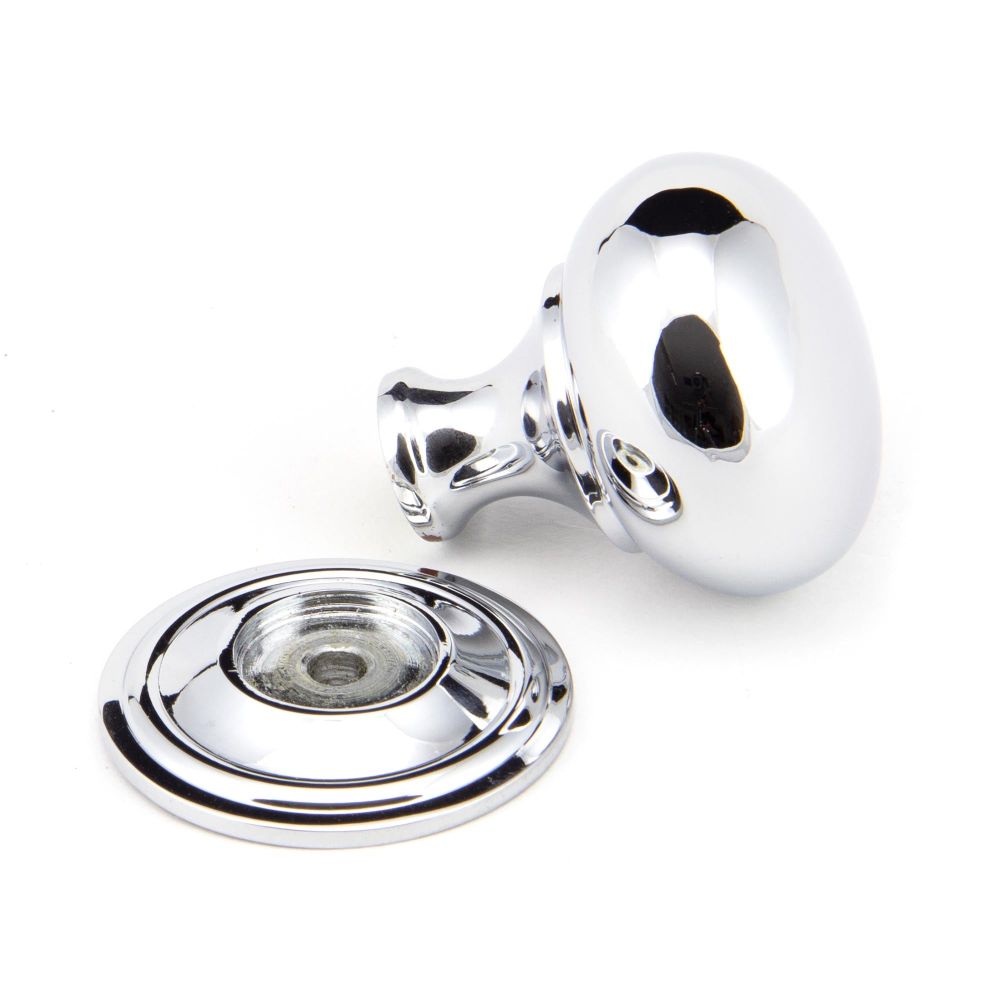 From The Anvil - Polished Chrome Mushroom Cabinet Knob 32mm | Sku. 92032 | Trade Door Handles.