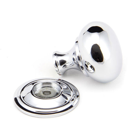 From The Anvil - Polished Chrome Mushroom Cabinet Knob 32mm | Sku. 92032 | Trade Door Handles.