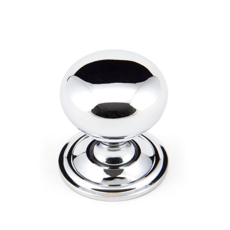 From The Anvil - Polished Chrome Mushroom Cabinet Knob 32mm | Sku. 92032 | Trade Door Handles.