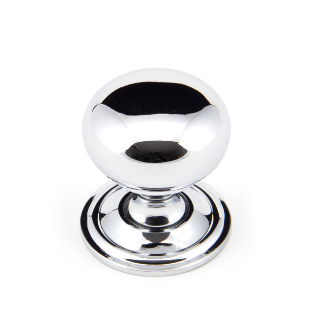 From The Anvil - Polished Chrome Mushroom Cabinet Knob 32mm | Sku. 92032 | Trade Door Handles.