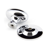 From The Anvil - Polished Chrome Oval Cabinet Knob 40mm | Sku. 92033 | Trade Door Handles.