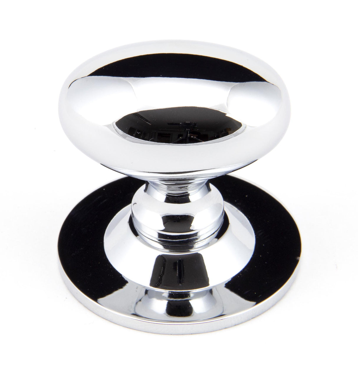 From The Anvil - Polished Chrome Oval Cabinet Knob 40mm | Sku. 92033 | Trade Door Handles.