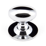 From The Anvil - Polished Chrome Oval Cabinet Knob 40mm | Sku. 92033 | Trade Door Handles.
