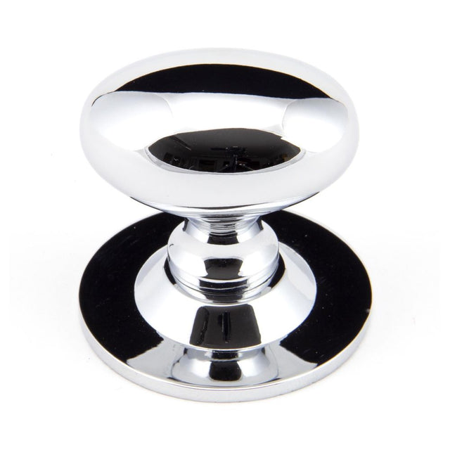 From The Anvil - Polished Chrome Oval Cabinet Knob 40mm | Sku. 92033 | Trade Door Handles.