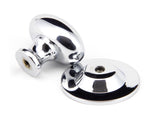 From The Anvil - Polished Chrome Oval Cabinet Knob 33mm | Sku. 92034 | Trade Door Handles.