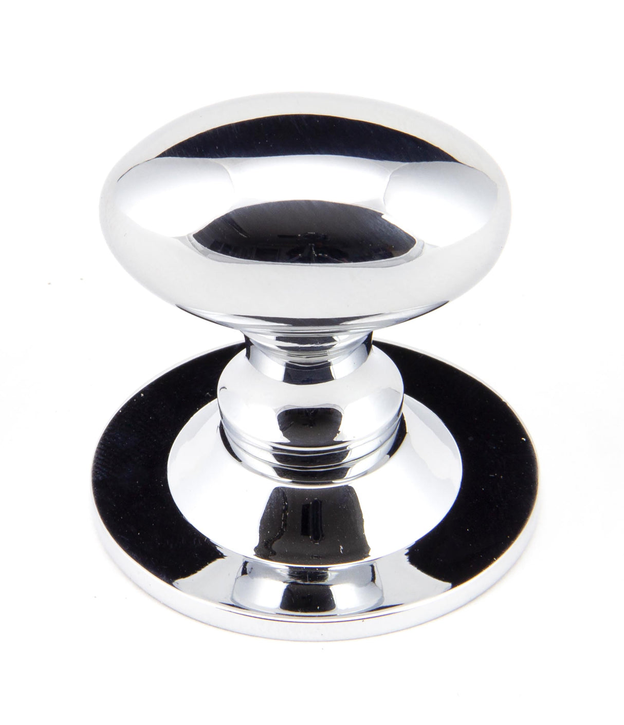 From The Anvil - Polished Chrome Oval Cabinet Knob 33mm | Sku. 92034 | Trade Door Handles.