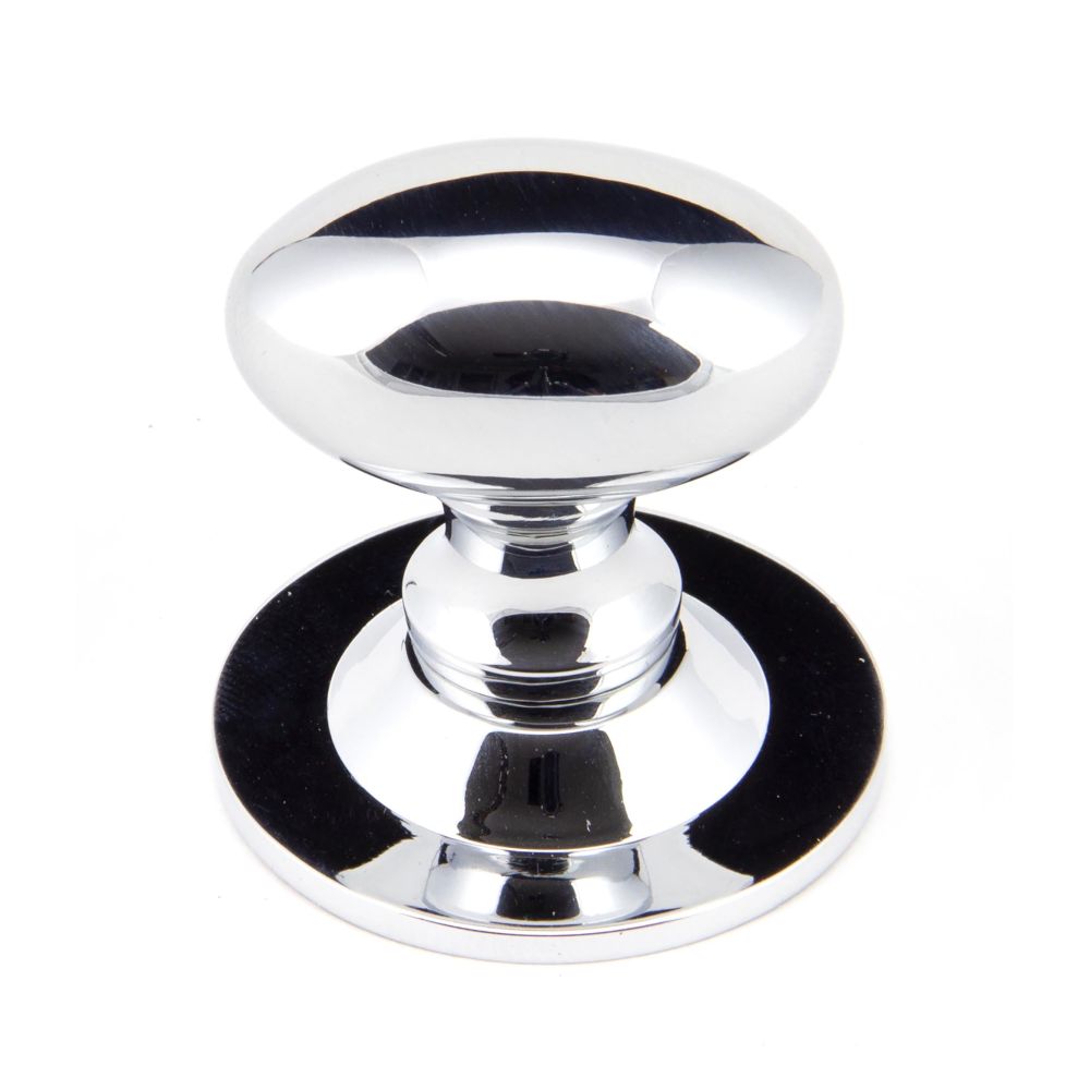 From The Anvil - Polished Chrome Oval Cabinet Knob 33mm | Sku. 92034 | Trade Door Handles.