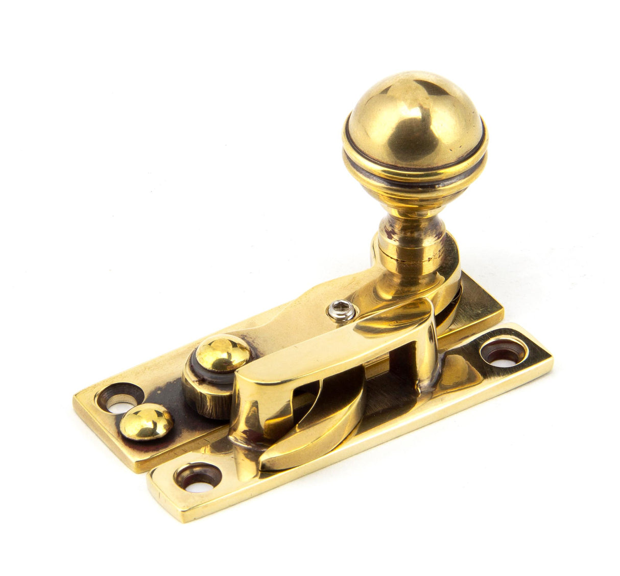 From The Anvil - Aged Brass Prestbury Sash Hook Fastener | Sku. 92042 | Trade Door Handles.