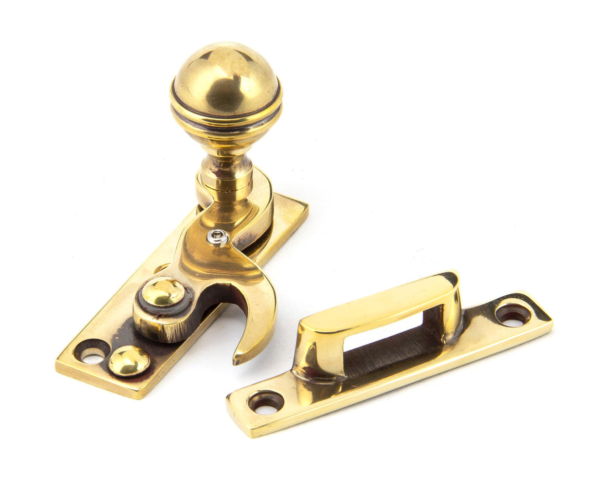 From The Anvil - Aged Brass Prestbury Sash Hook Fastener | Sku. 92042 | Trade Door Handles.