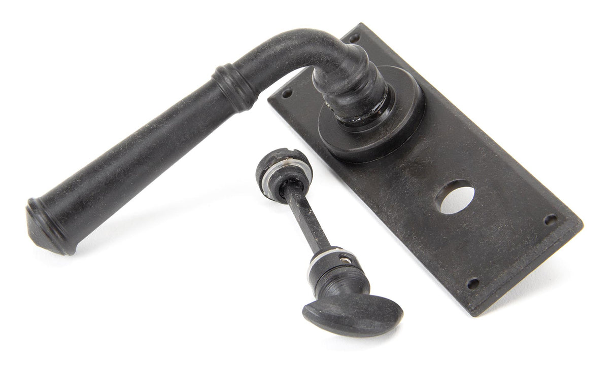 From The Anvil - External Beeswax Regency Lever Bathroom Set | Sku. 92053 | Trade Door Handles.