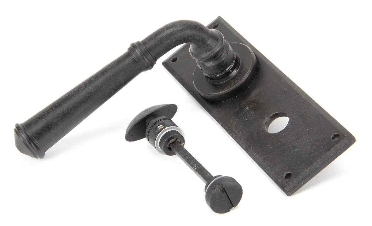 From The Anvil - External Beeswax Regency Lever Bathroom Set | Sku. 92053 | Trade Door Handles.