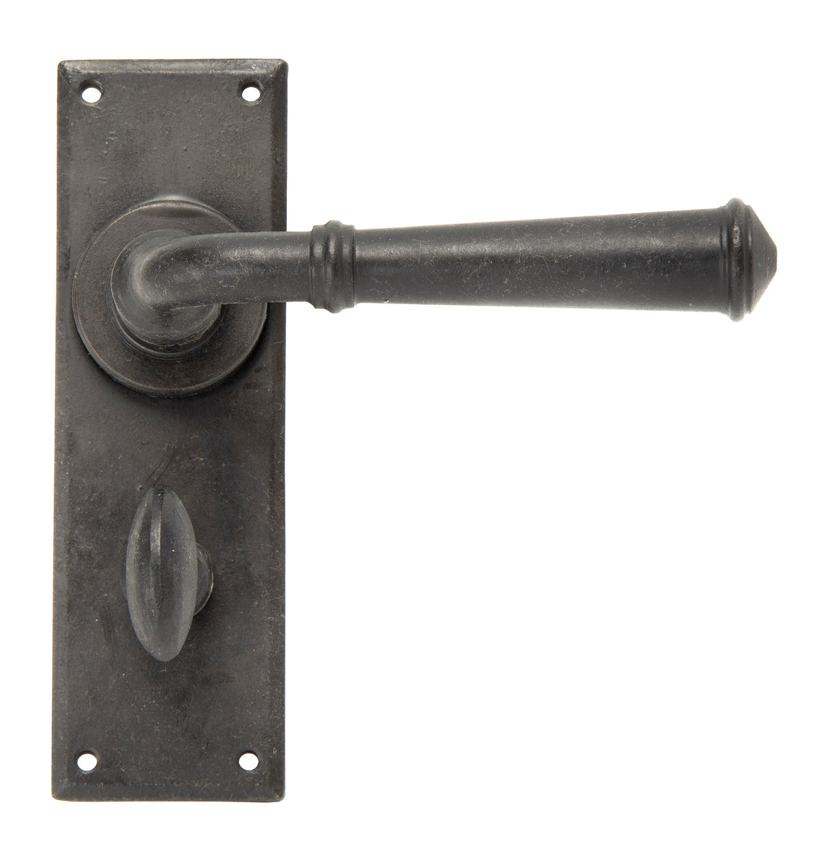From The Anvil - External Beeswax Regency Lever Bathroom Set | Sku. 92053 | Trade Door Handles.