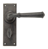 From The Anvil - External Beeswax Regency Lever Bathroom Set | Sku. 92053 | Trade Door Handles.