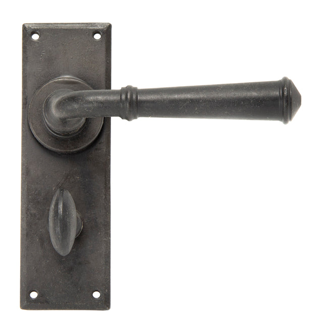 From The Anvil - External Beeswax Regency Lever Bathroom Set | Sku. 92053 | Trade Door Handles.